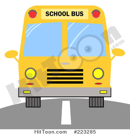 Driving To School Clip Art School Bus Clipart  223285