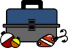 Fishing Tackle Box For Return Address Labels