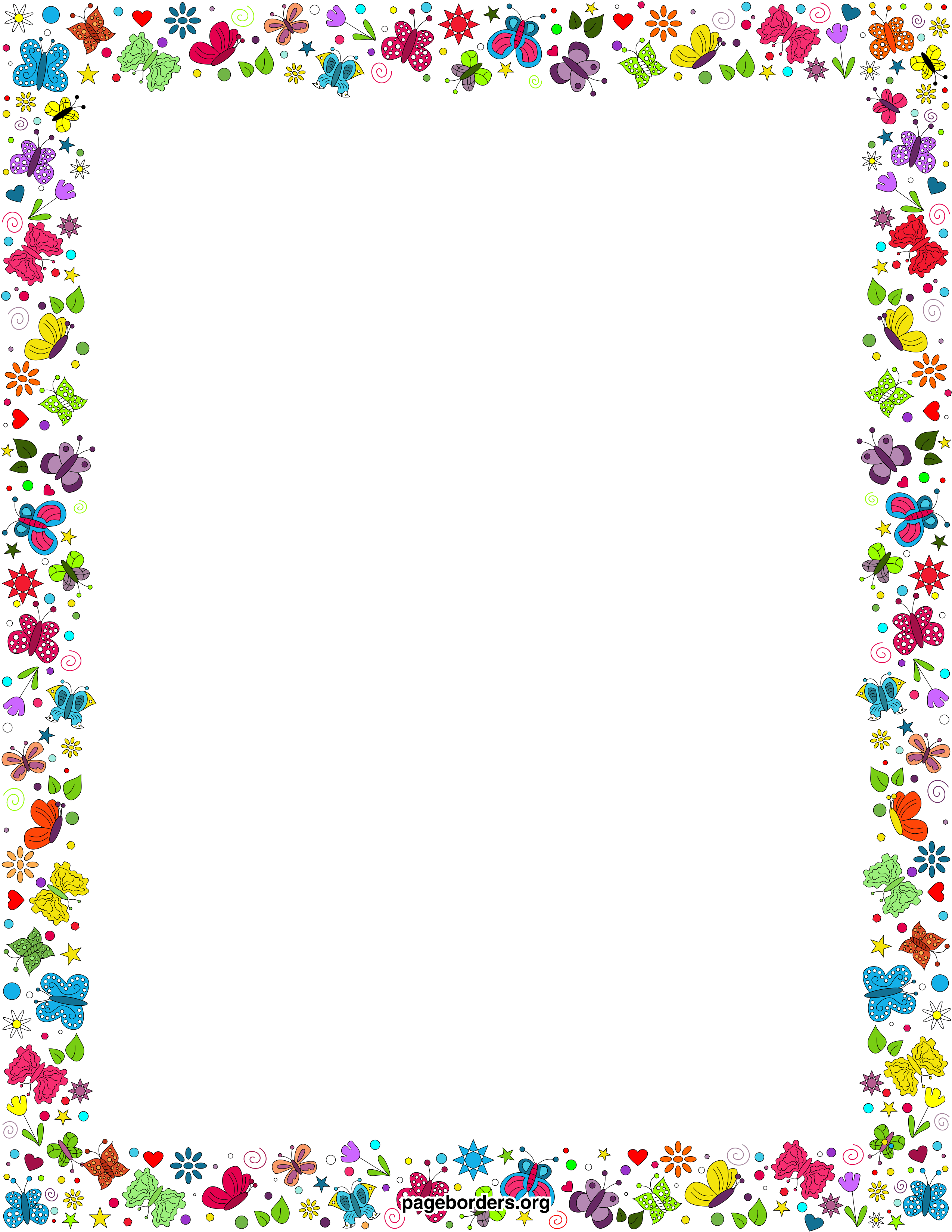 Free Spring Borders  Clip Art Page Borders And Vector Graphics