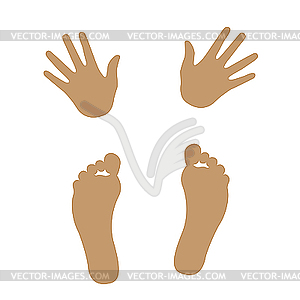 Hands And Feet To Self Clipart Hand And Foot Silhouettes