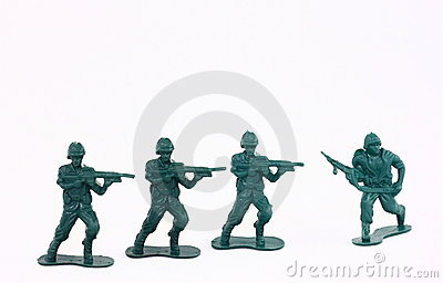 Little Green Army Men   Toy Soldiers Royalty Free Stock Images   Image