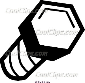 Nuts And Bolts Vector Clip Art