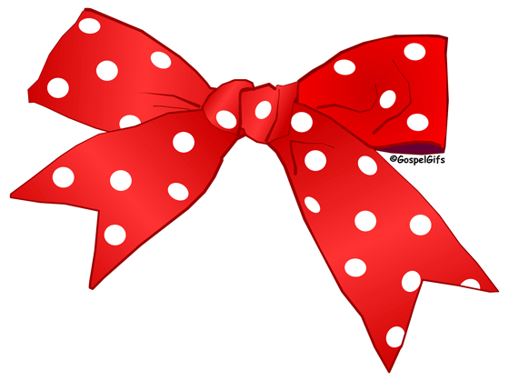 Original Free Christian Clip Art  Red Christmas Ribbon