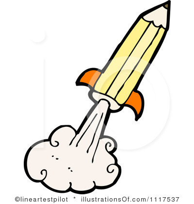 Pencil Writing Clipart Royalty Free Pencil Clipart Illustration