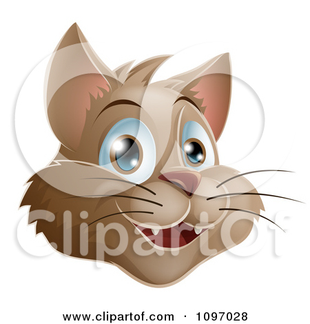 Royalty Free  Rf  Cat Face Clipart Illustrations Vector Graphics  1