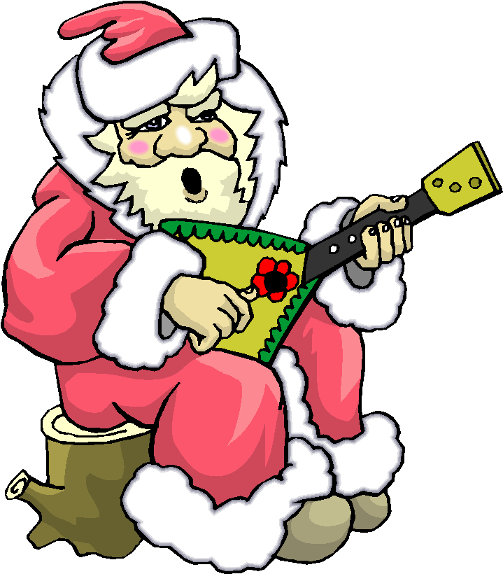 Santa Play Guitar Clipart   Free Microsoft Clipart