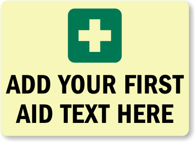     Aid Text Choose Clipart Personalize Customize This Add Your First Aid