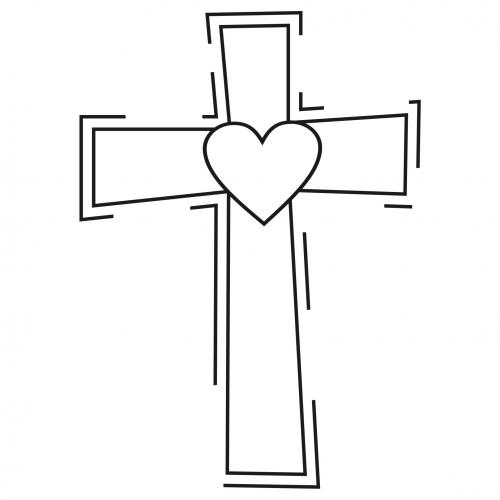 Clipart   Design Ideas  Clipart   Religious   Heart Cross