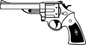 Clipart   Gewehr Revolver Sechs Schuetze Mag Zweiquartflasche 44