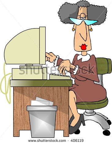 Clipart Illustration Of A Secretary   406119   Shutterstock