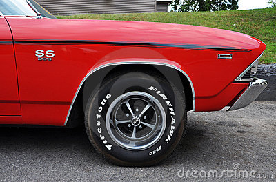 Detail Of 1969 Chevy Chevelle Ss In Antique Car Show Potsdam New    