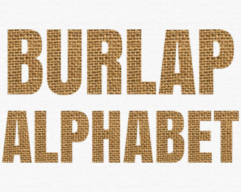 Digital Burlap Alphabet Clip Art B Rown Burlap Letter Clipart Burlap    