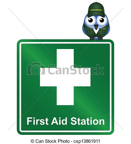 First Aid Station Sign Isolated    Csp13861911   Search Clipart    