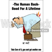Free  Rf  Back Injury Clipart Illustrations   Cartoons By Dennis Cox