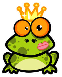Frog Clipart Image   Clip Art Illustration Of A Frog Wearing A Crown