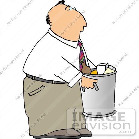 Garbage Man Clipart  19402 Business Man Taking Out