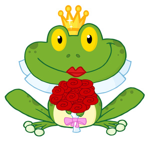 Love Clipart Image  Clip Art Illustration Of A Frog Wearing A Crown