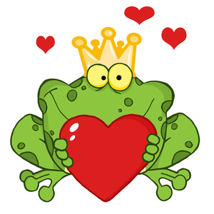Love Clipart Image   Clip Art Illustration Of An Adorable Frog Wearing
