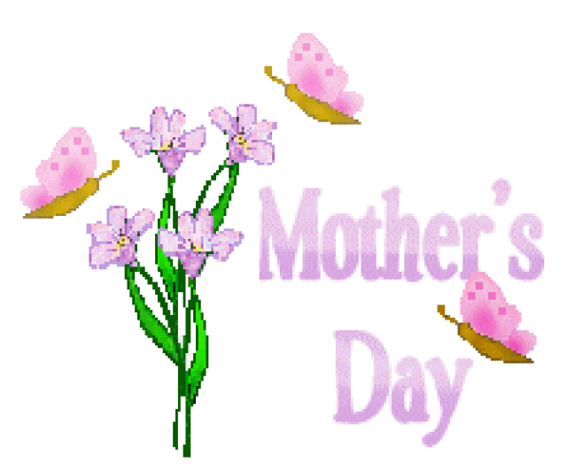 Mother S Day Clip Art Titles Of Pink And Yellow Butterflies Flittering