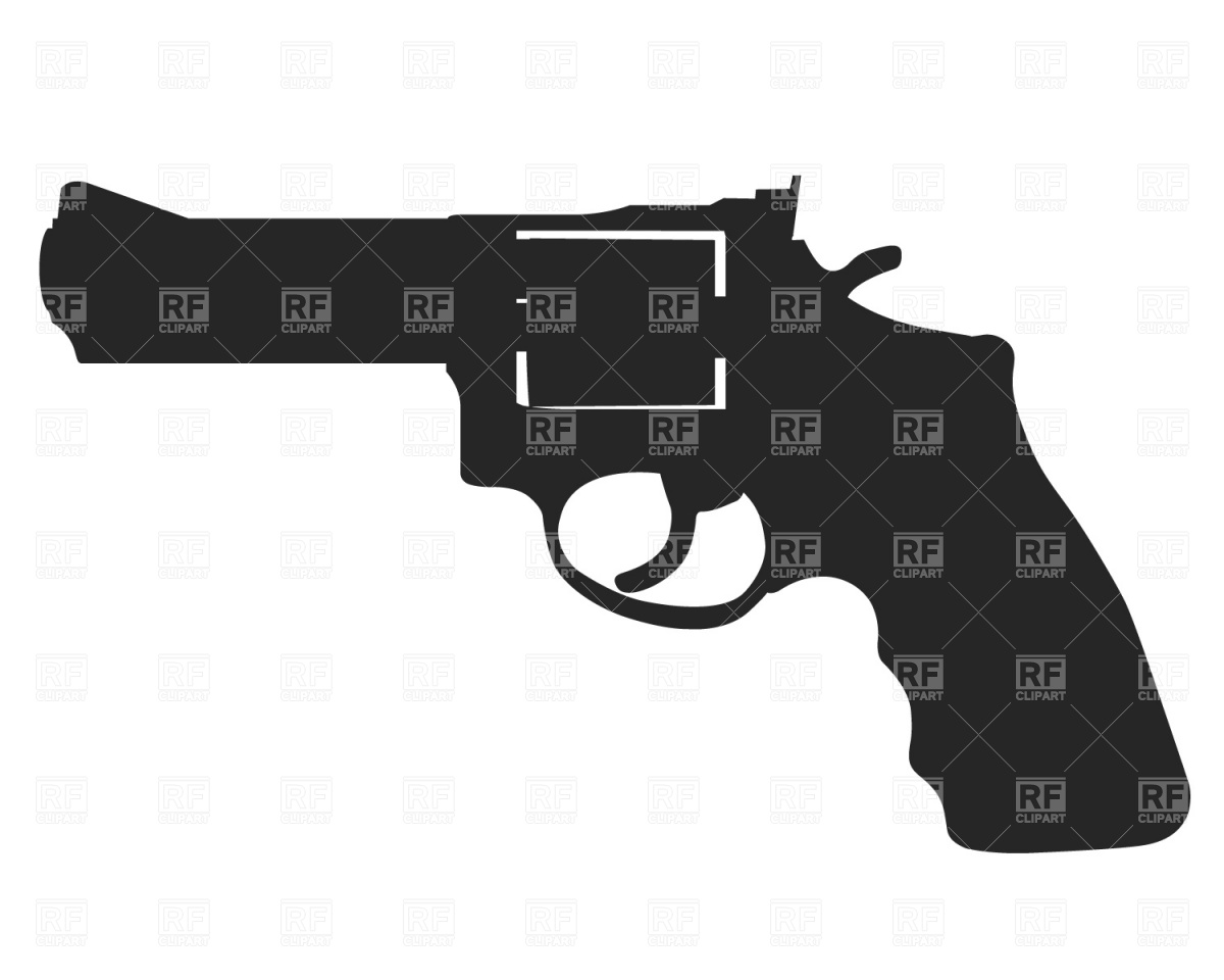 Revolver Silhouette Download Free Vector Clipart  Eps 