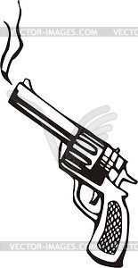 Revolver   Vector Clipart