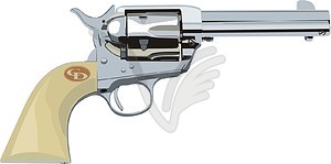 Revolver   Vector Clipart   Vector Image