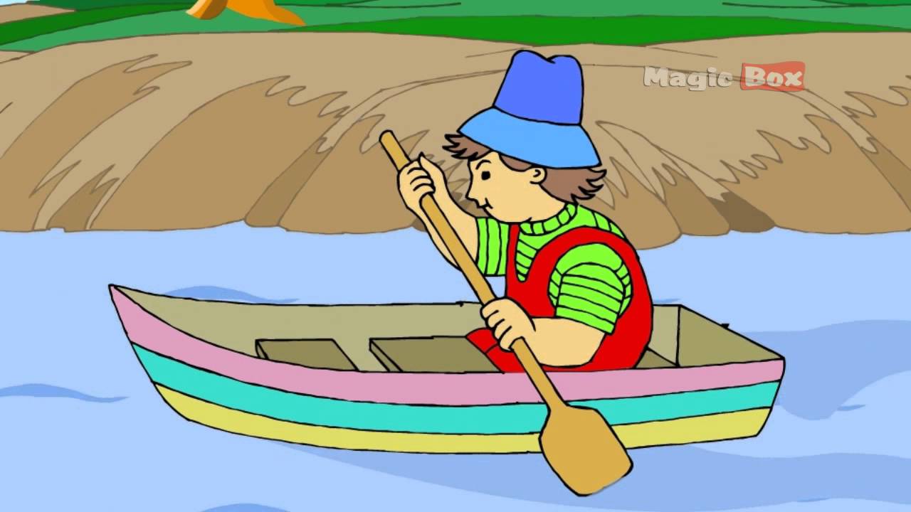 Row Row Row Your Boat   English Nursery Rhymes   Cartoon Animated