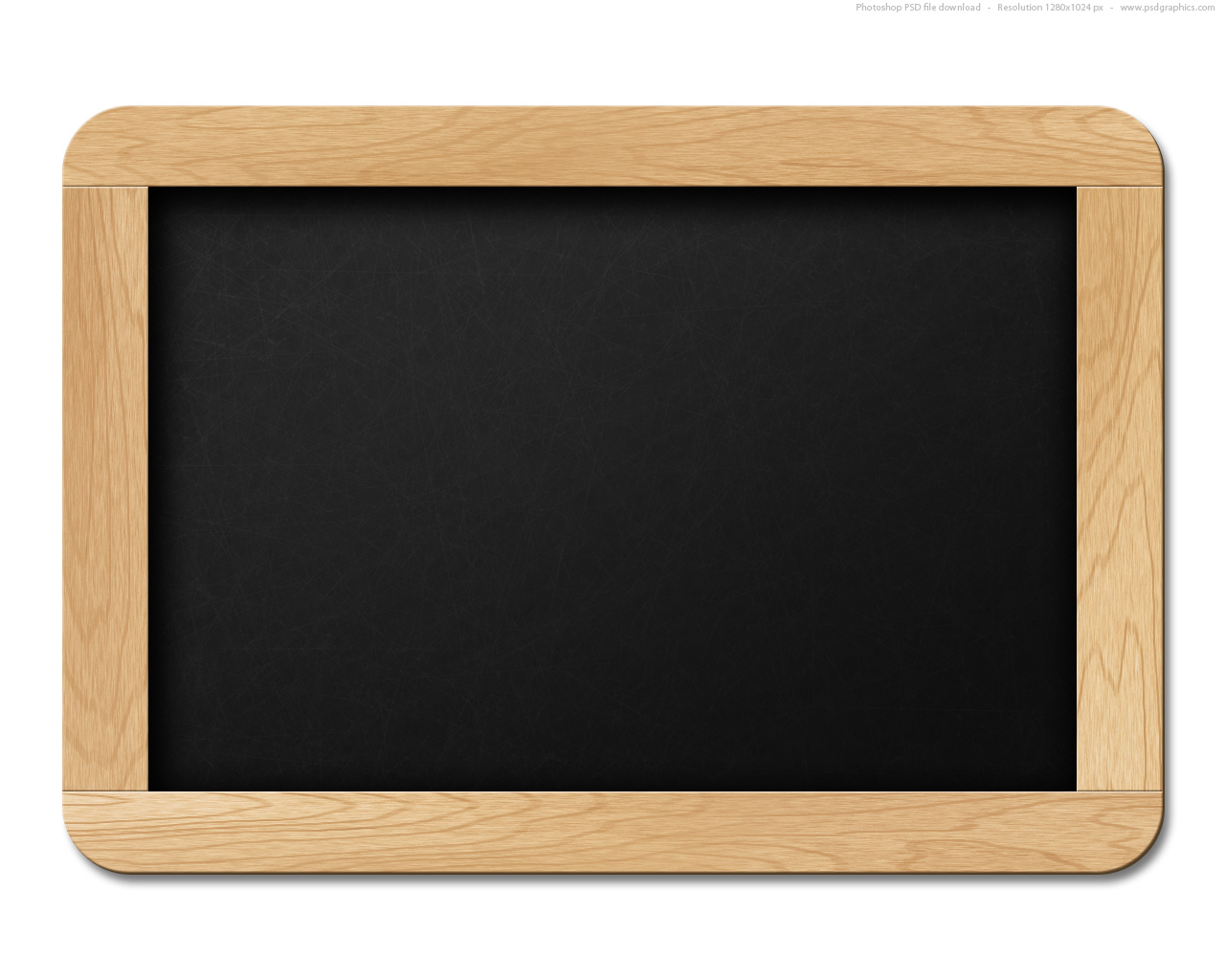 Small Black Chalkboard Psd Template   Psdgraphics