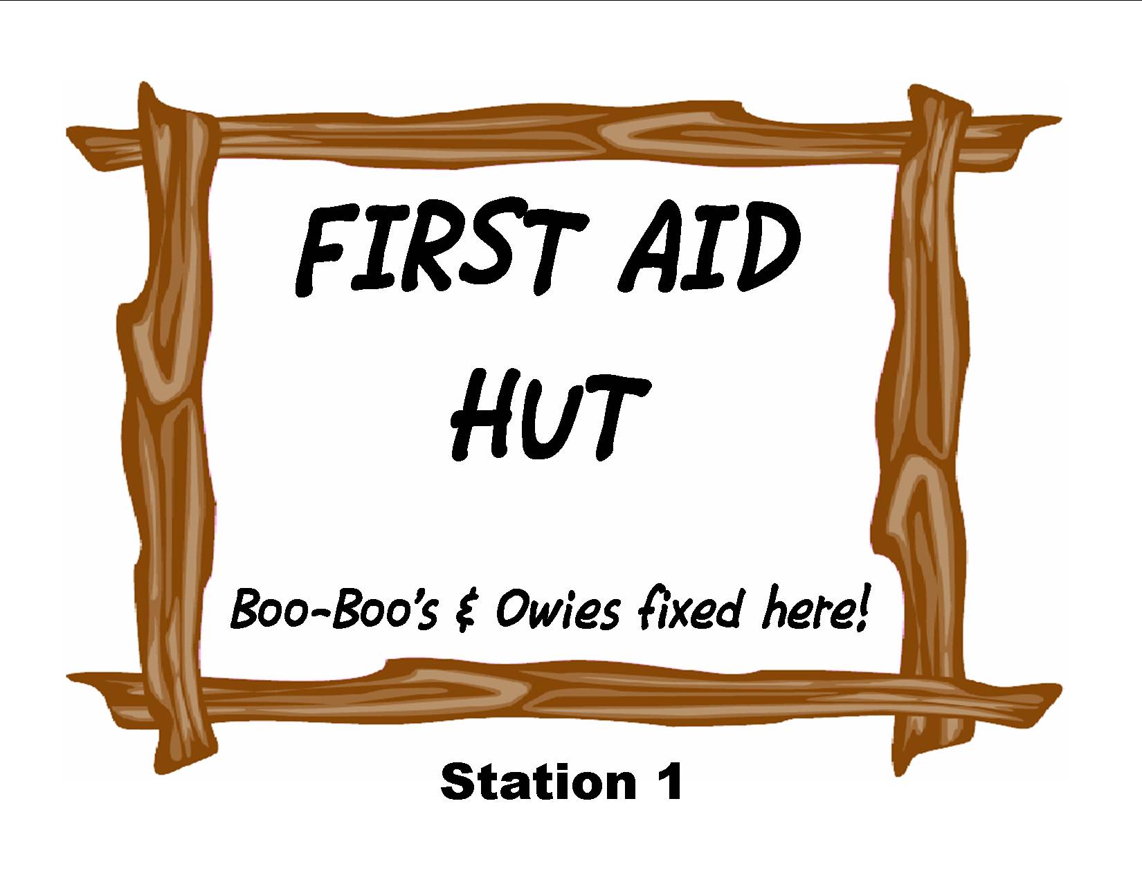 Station 1   First Aid  Learn Basic First Aid    Handout Band Aids
