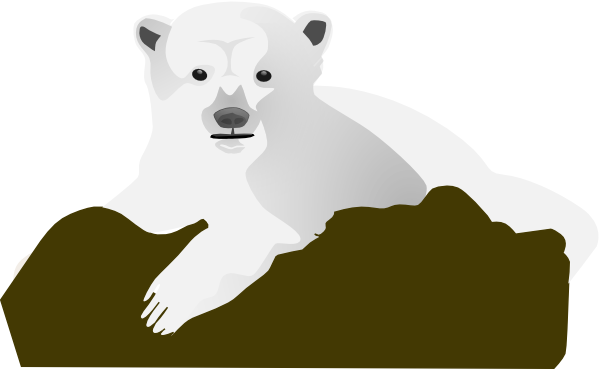 The Polar Bear Clip Art At Clker Com   Vector Clip Art Online Royalty    