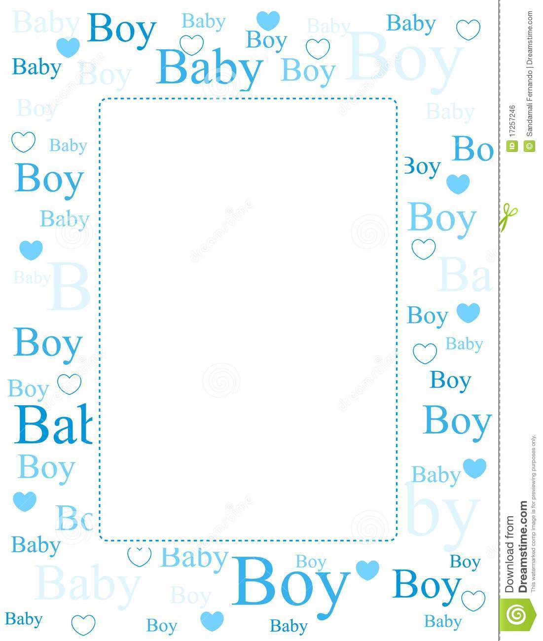 Baby Boy Arrival Card   Background Royalty Free Stock Image   Image