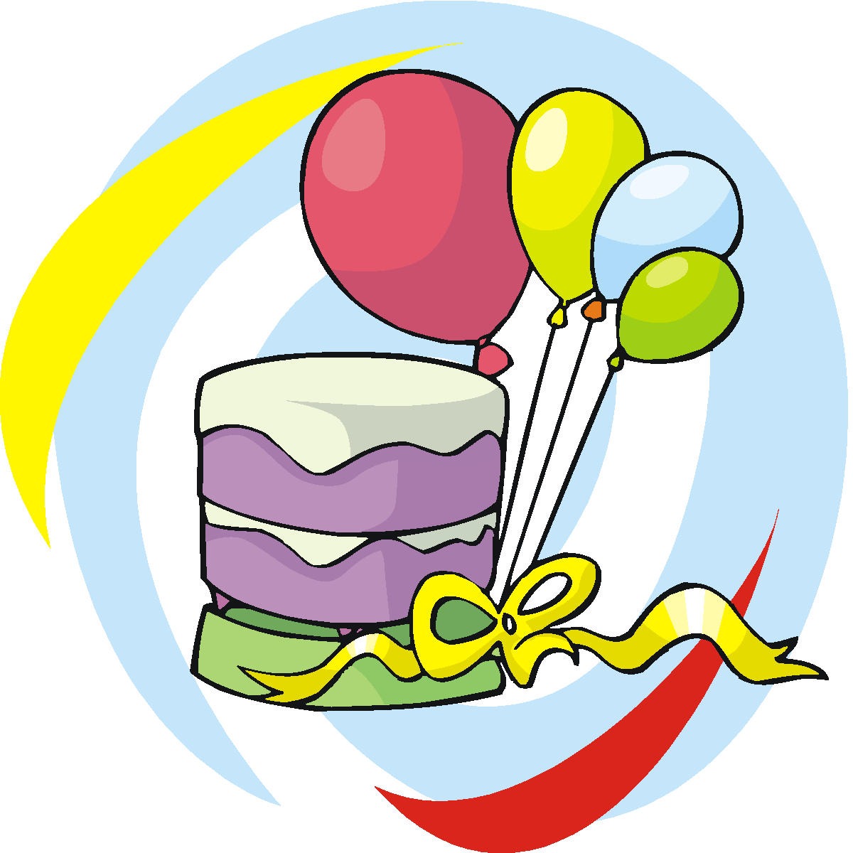 Birthday Balloons And Cake Clip Art   Clipart Panda   Free Clipart    