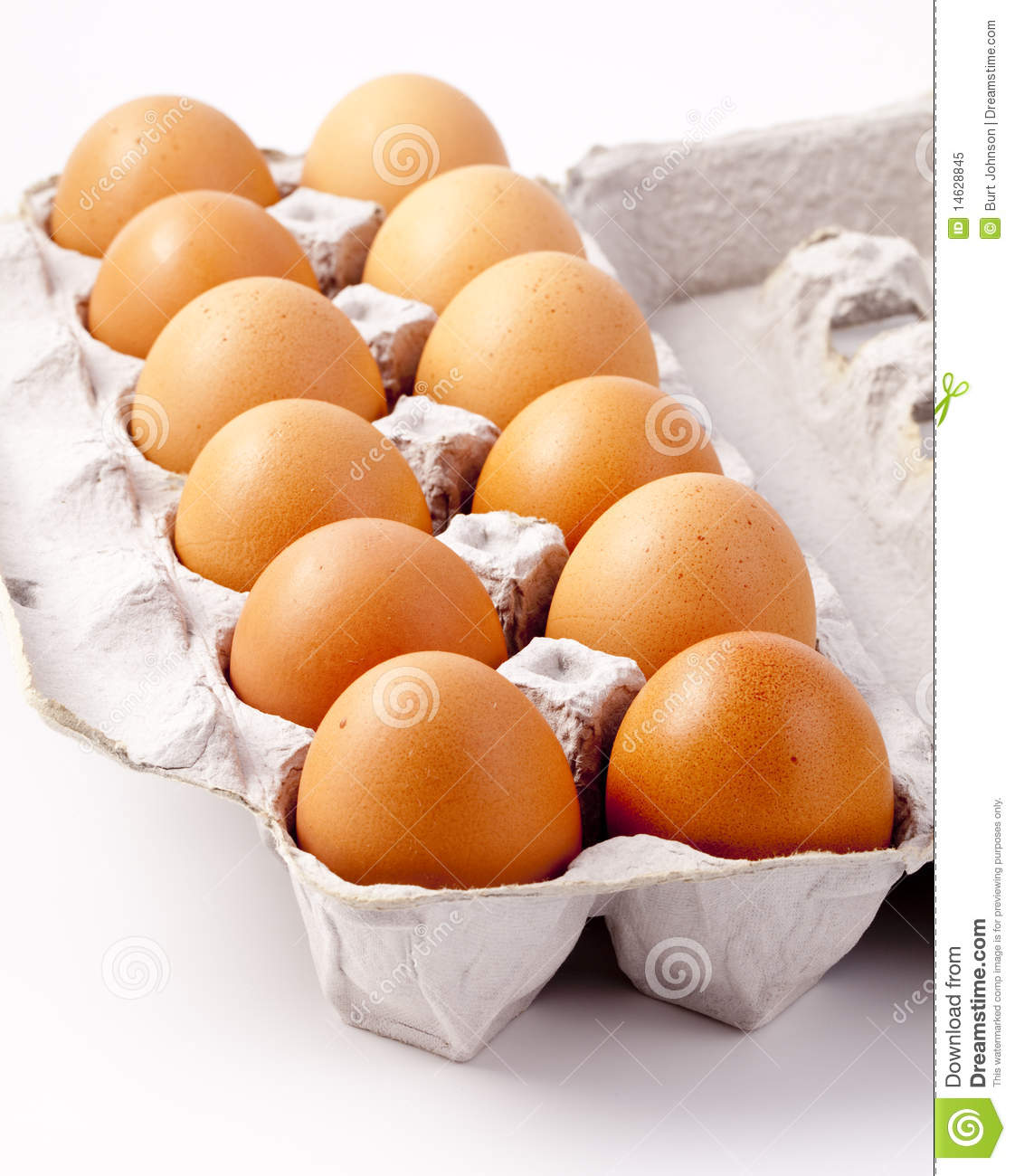 Carton Of Brown Eggs Royalty Free Stock Photo   Image  14628845