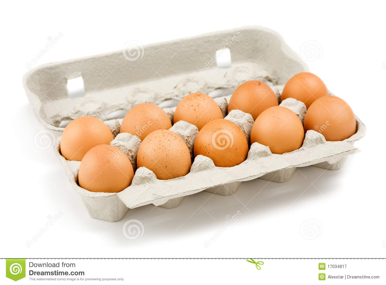 Carton Of Eggs Royalty Free Stock Photography   Image  17034817