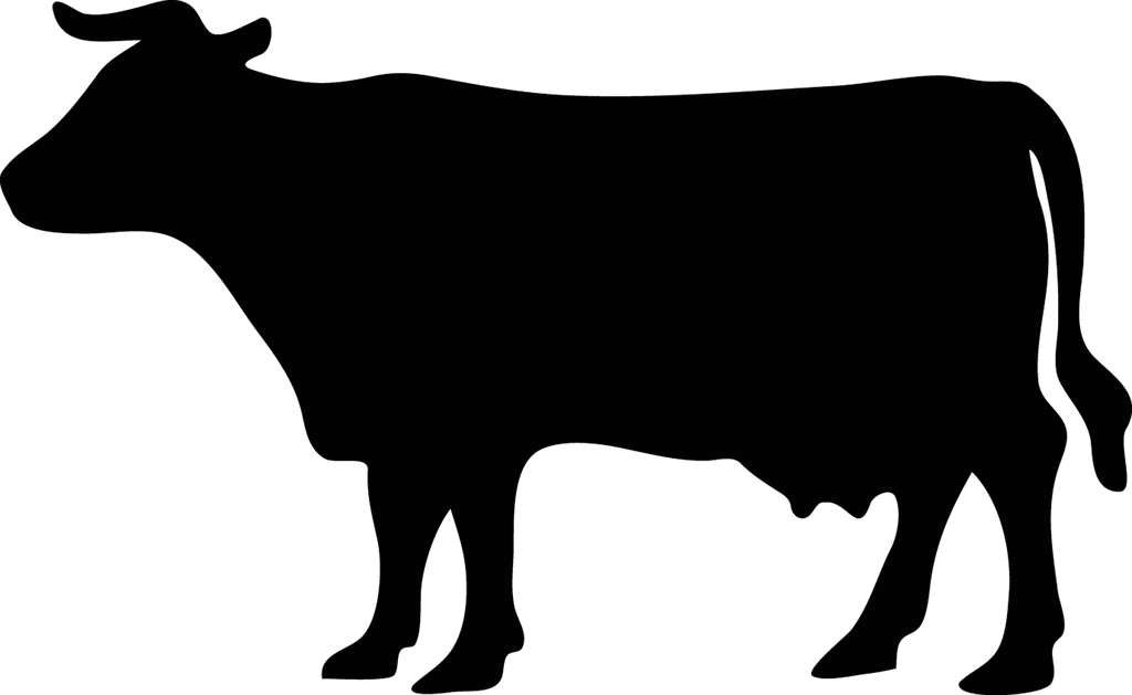Cattle Crossing Silhouette   Clipart Etc