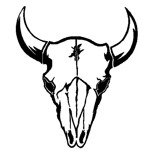 Cow Skull Wall Decal