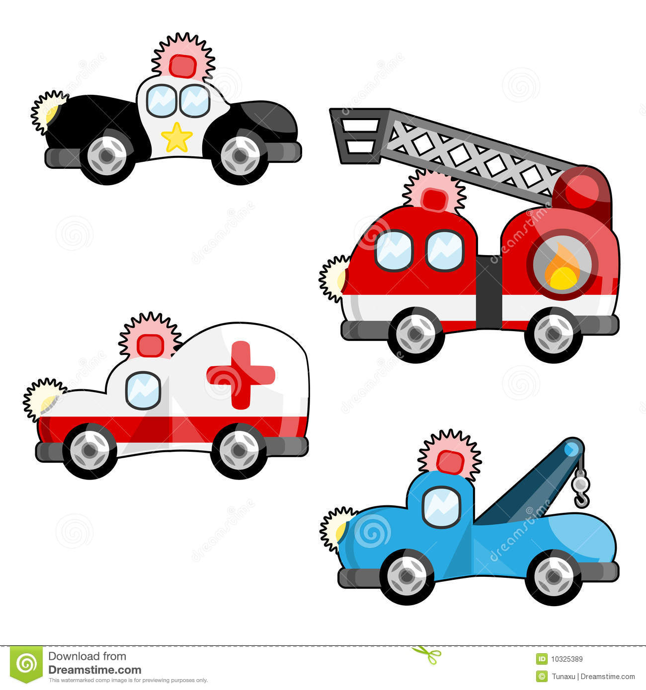 Emergency Contact Clipart Emergency Vehicles Vector
