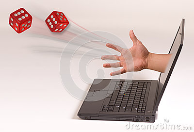 From A Computer Screen Throwing Two Dice Showing As Double Sixes
