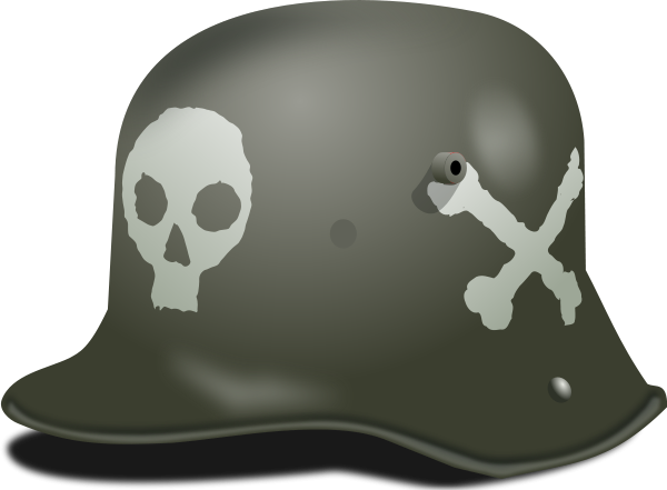 German Stormtrooper Helmet Ww1 Clipart Vector Clip Art Online