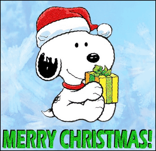 Gifs   Photographs  Animated Gifs Of Snoopy   Woodstock For Christmas