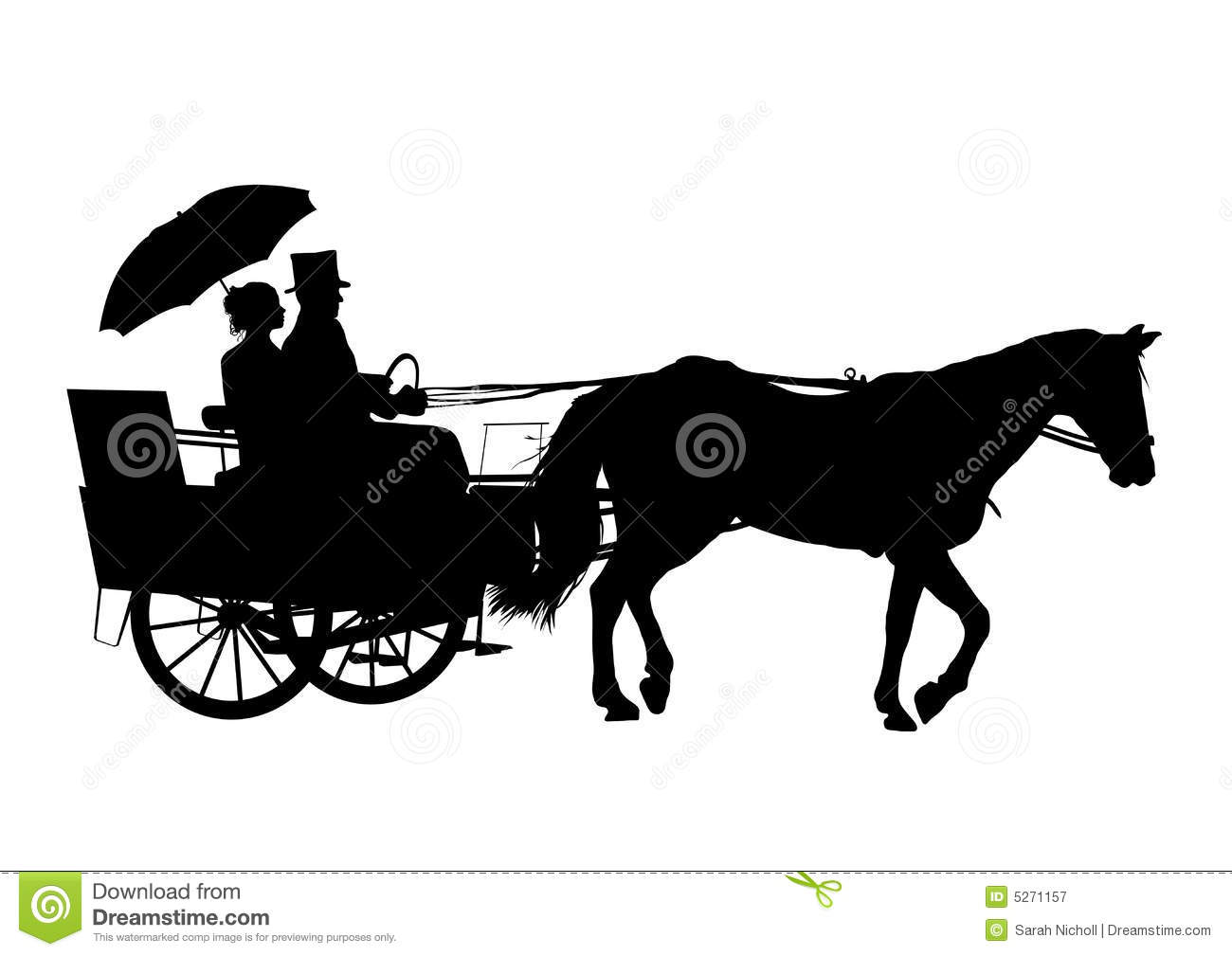 Horse And Carriage 3 Royalty Free Stock Photography   Image  5271157