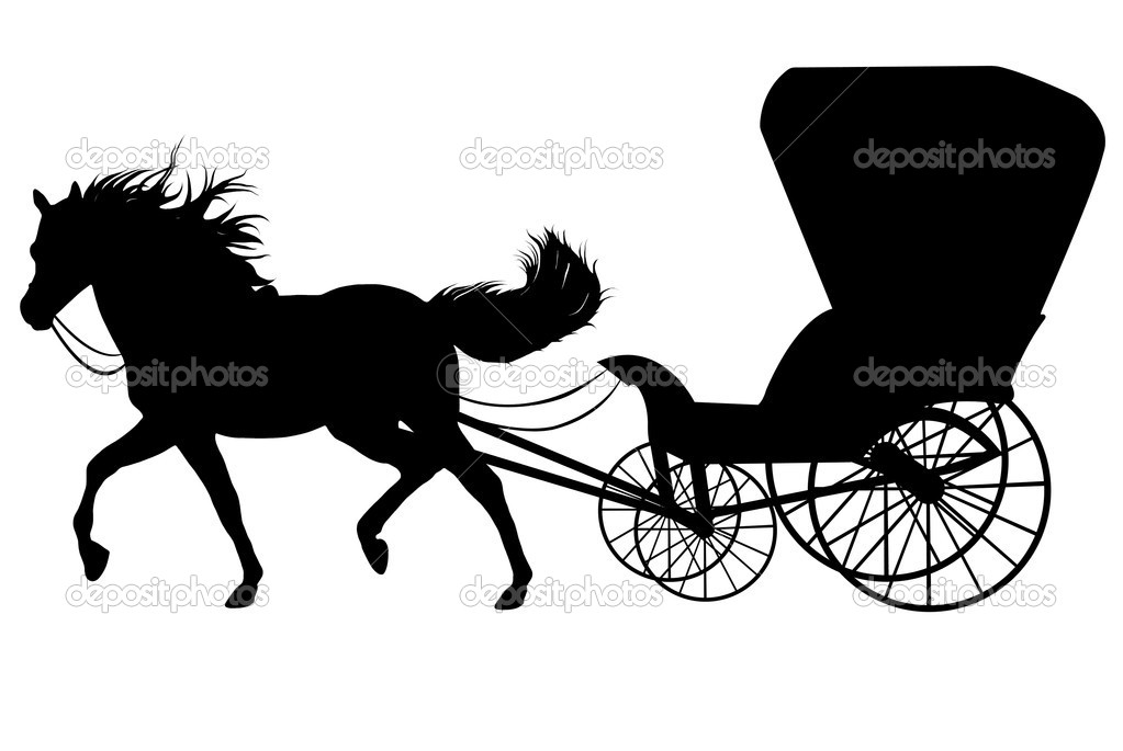 Horse With Carriage   Stock Vector   Dece11  4655020