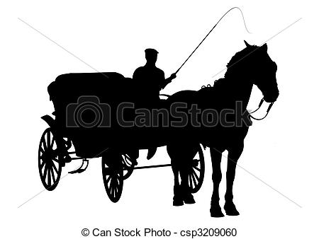 Of Horse And Buggy Silhouette   Horse And Carriage Silhouette    