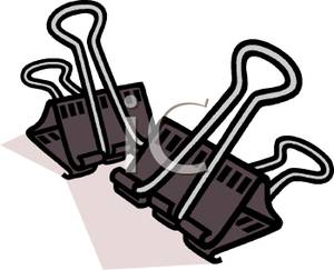 Realistic Binder Clips   Royalty Free Clipart Picture