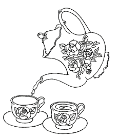 Rose Tea Set An Old Fashioned Tea Pot And Tea Cups   8 95 Add