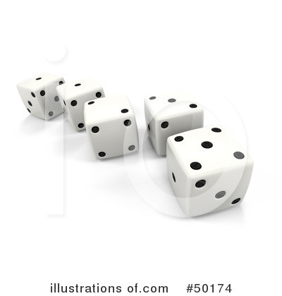 Royalty Free  Rf  Dice Clipart Illustration By Leo Blanchette   Stock