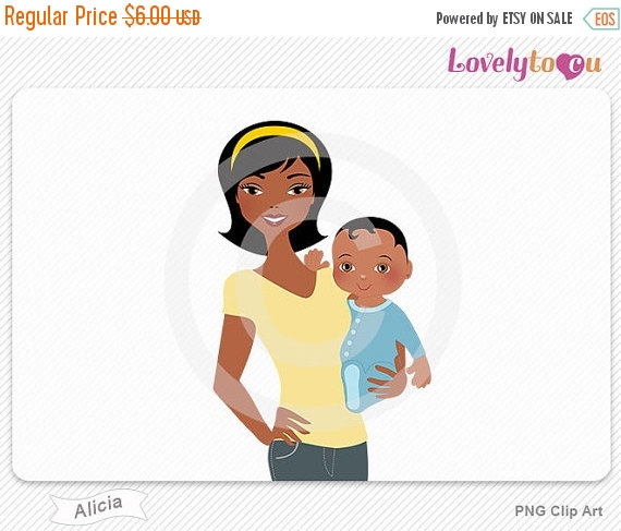 Sale Mother Holding Baby Boy Digital Png Clip Art  Alicia 418