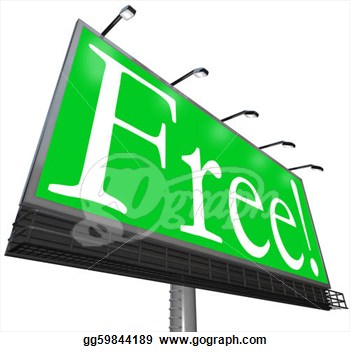 Stock Illustration   The Word Free On A Green Background On An Outdoor