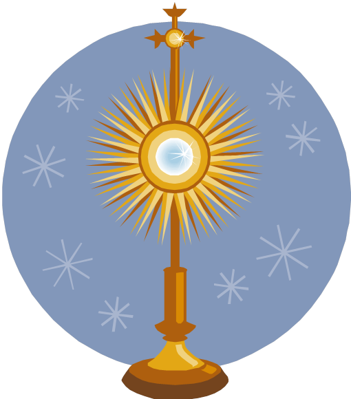 Adoration Of The Blessed Sacrament Clip Art