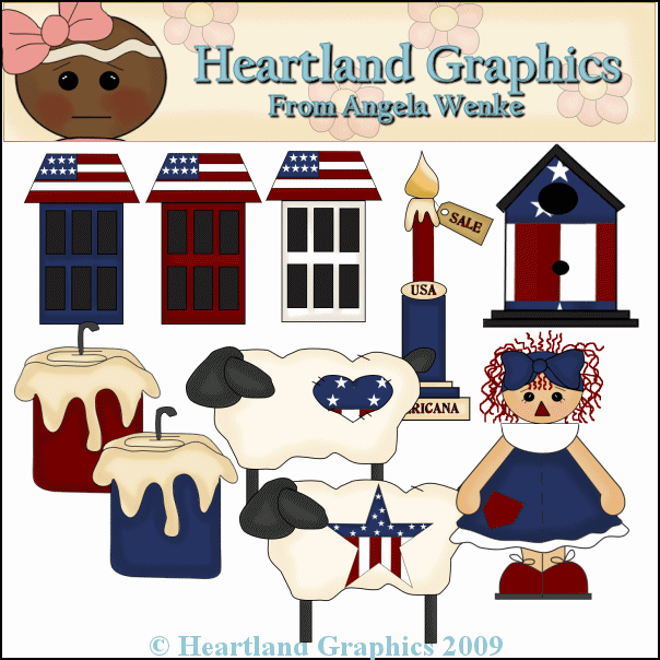 Americana 2 Clipart Americana 2 Clipart From Resale Clipart Includes